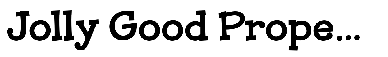 Jolly Good Proper Serif Semi Bold
